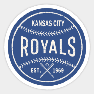 Vintage Kansas City Royals by Buck Tee Originals Sticker